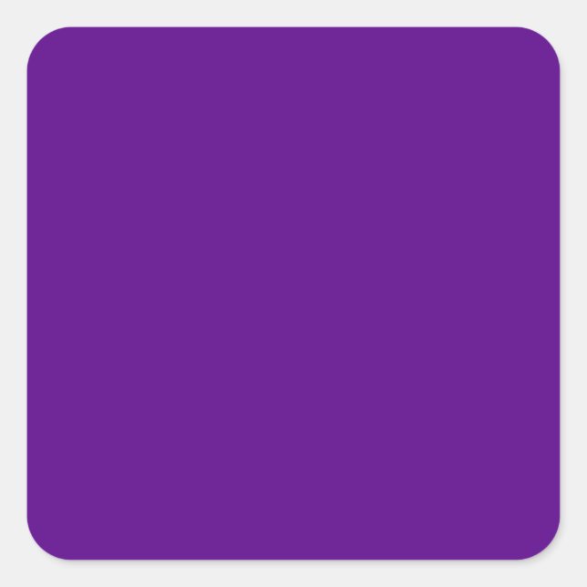 Purple Accent Colour Decor Square Sticker (Front)