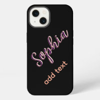 purple add name girl boss text black elegant