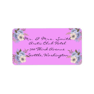 Purple Address Labels