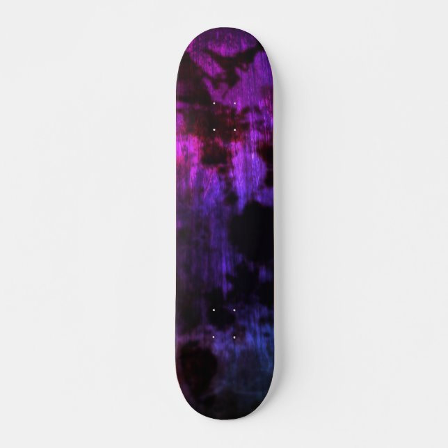 Purple Aesthetic Hot Pink Black Goth Animal Skateboard (Front)
