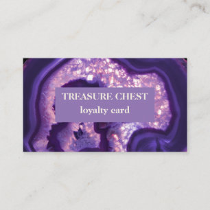 Purple Agate Loyalty Rewards Card