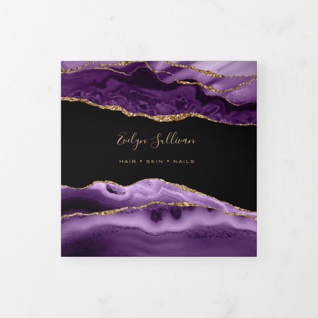 Purple Agate Trifold Brochure (Cover)