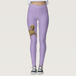 Purple Airedale Leggings