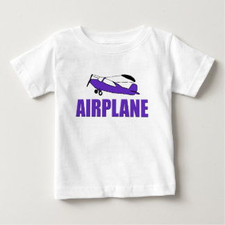 Purple Airplane Baby T-Shirt