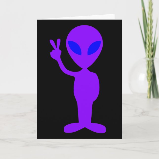 Purple Alien Card (Front)