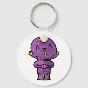 purple alien keychain