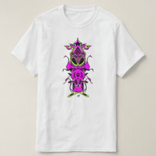Purple alien squirrel wearing flashing slippers T-Shirt