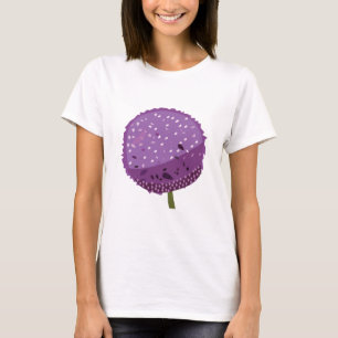 Purple Allium Floral  T-Shirt
