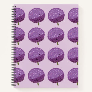 Purple Allium Flower Floral Notebook