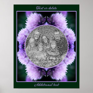 Purple Allium Personalized Create Your Own Photo Poster