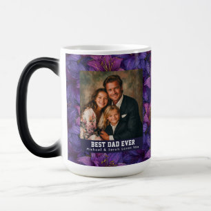 Purple Amaryllis Nature New Dad Celebration Magic Mug