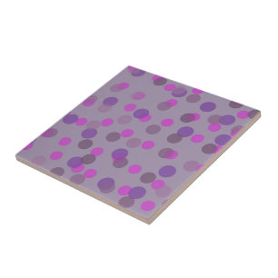 purple, amethyst and fuchsia dots tile
