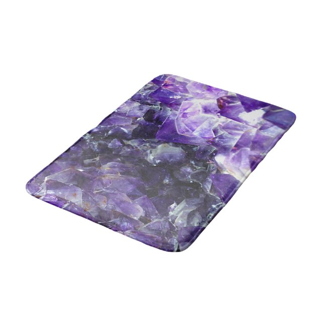Purple amethyst bath mat (Angled)
