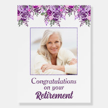 Purple Amethyst Congratulations on Your Retirement