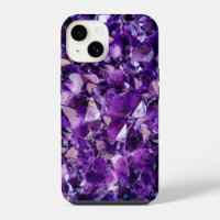 Purple Amethyst Crystal Gemstone IPhone Case