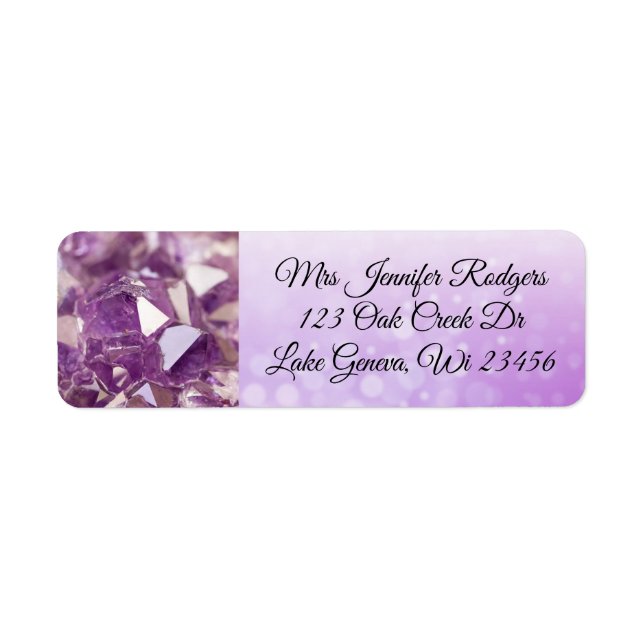 Purple Amethyst Gems Purple (Front)