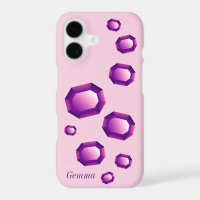 Purple Amethyst gemstone jewel custom girly