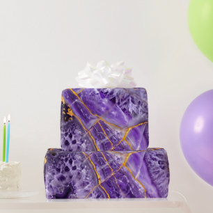 Purple Amethyst Wrapping Paper
