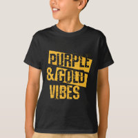 Purple & Gold Game Day Football Shirt School A