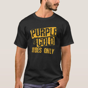 Purple Amp Gold Game Day Group For High School Foo T-Shirt