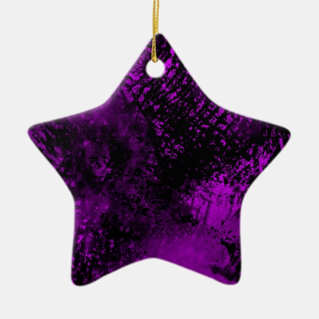 Purple and Black  Ceramic Decoration (Front)