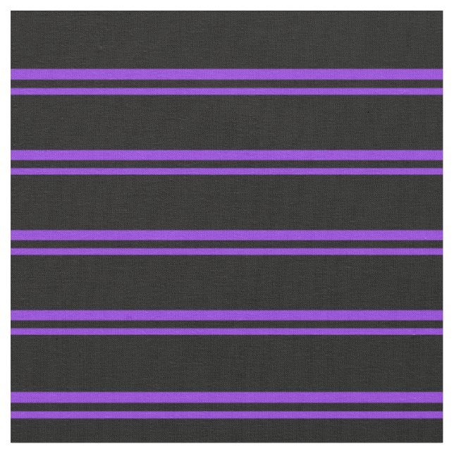 Purple and Black Coloured Striped Pattern Fabric (Close Up)