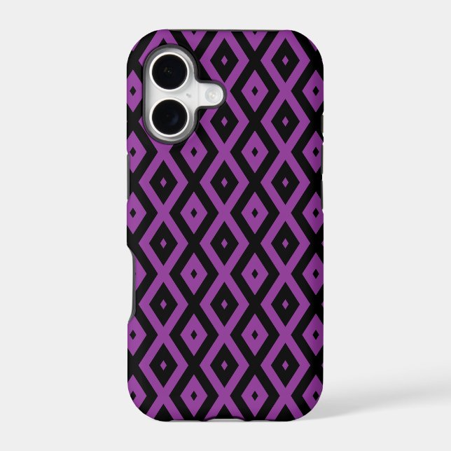 Purple and black diamond pattern (Back)