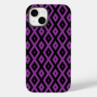 Purple and black diamond pattern