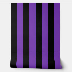 Purple and Black Fancy Stripe Wallpaper
