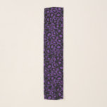 Purple and Black Leopard Print Scarf<br><div class="desc">🥇AN ORIGINAL COPYRIGHT DESIGN by Donna Siegrist ONLY AVAILABLE ON ZAZZLE! Purple and Black Leopard Print. Available in several colours. ⭐99% of my designs in my store are done in layers. This makes it easy for you to resize and move the graphics and text around so that it will fit...</div>