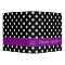 Purple and Black Polka Dot Coupon Organizer