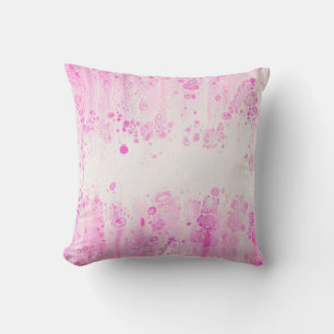 PURPLE AND BLACK POLKA DOT TEXTILE THROW PILLOW