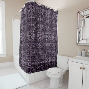 Purple and black scrollwork