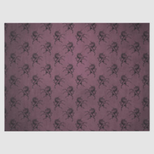 Purple and Black Unicorn Tissue Paper