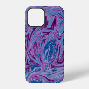 Purple and blue abstract painting iPhone 12 case