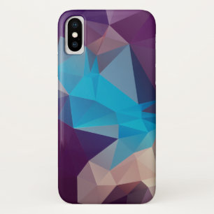 Purple and Blue Abstract Pyramid Art Case-Mate iPhone Case