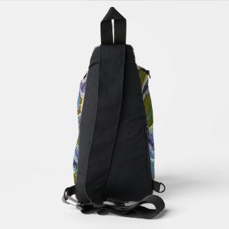 Purple and Blue by Lydia's Art Sangria Sling Bag