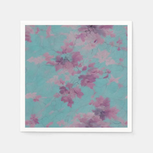 Purple and Blue Chinoiserie Pattern  Napkin
