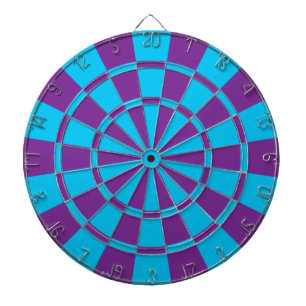 Purple And Blue Dartboard