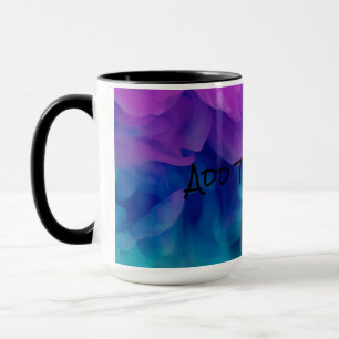 Purple and Blue Digital Smoke Mug