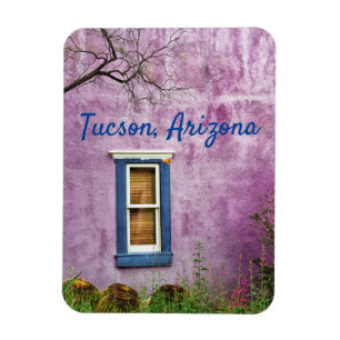 Purple And Blue in Southwestern Tucson, Arizona Magnet