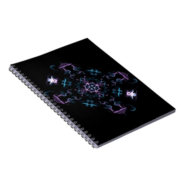 Purple and Blue Mandala Flower Notebook (Right Side)