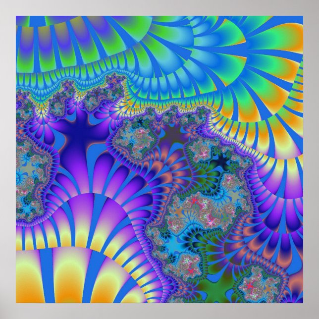 Purple and Blue Melt Poster (Front)