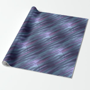 Purple and Blue Metallic Effect Wrapping Paper