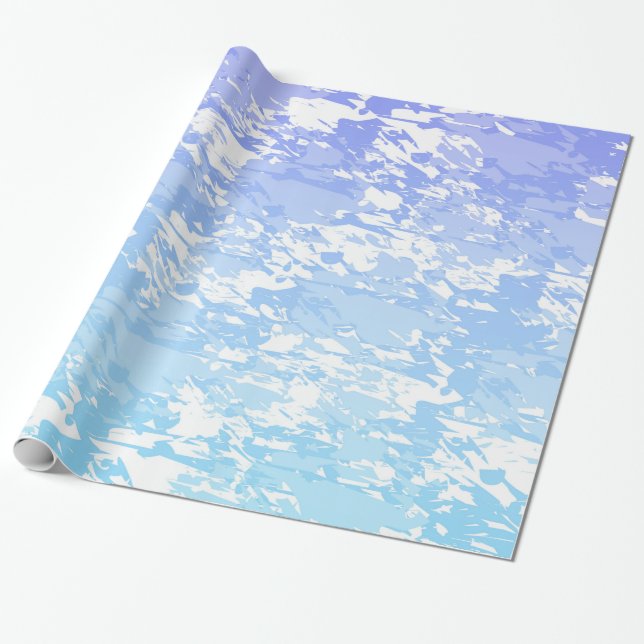 Purple And Blue Ombre Wrapping Paper (Unrolled)
