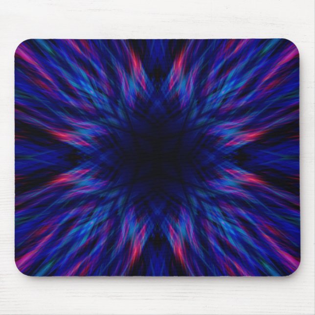 Purple and blue pattern mouse pad (Front)