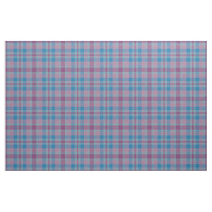Purple and blue plaid pattern fabric