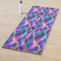Purple and Blue Stained Glass Mosaic pattern