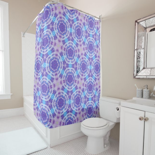 Purple and Blue Tie Dye Pattern (In Situ)
