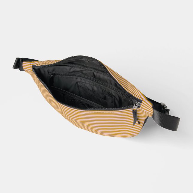 Purple and brown stripes fanny pack (Open)